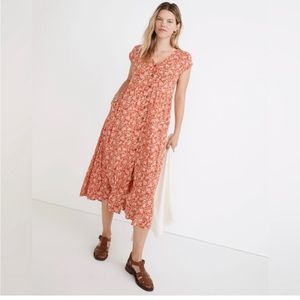 Like New- Madewell Dress - Button Front midi Dress